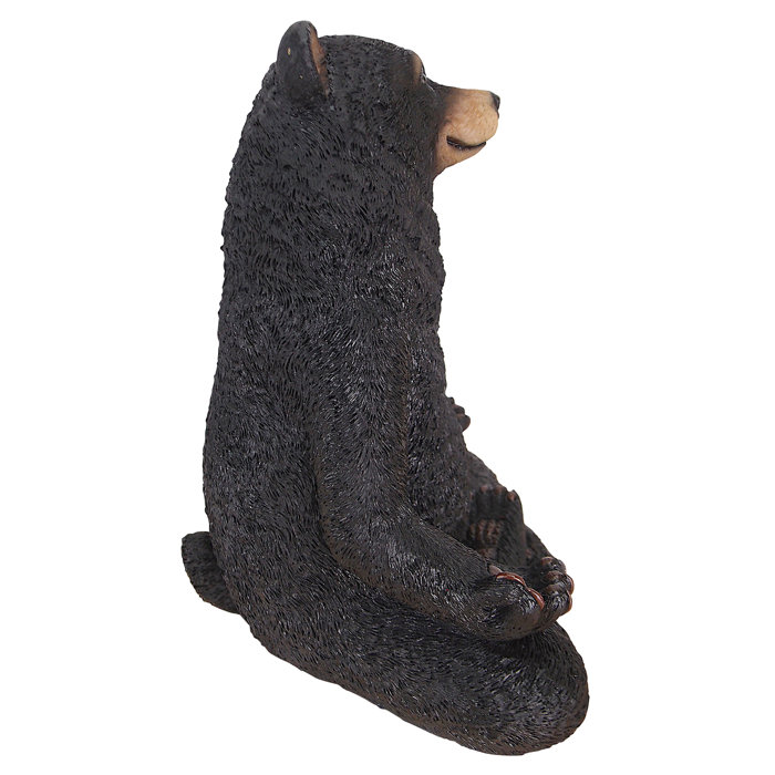 Design Toscano Being One with the Honey Zen Bear Statue & Reviews Wayfair